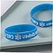 NUOBESTY Warning Bracelets 4 Pack PVC Bracelets for Boys and Girls Alert Fashion Comfortable for Girls