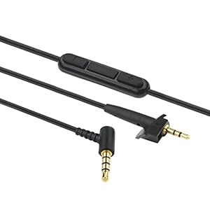 AGS Retail Ltd. compatibele audiokabelvervanging voor Bose AE2/AE2i/AE2w – zwart, 1,2 m hoofdtelefoonkabel met in-line…