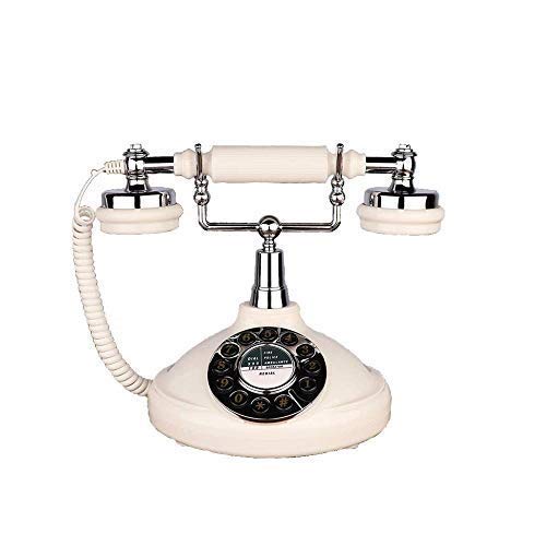Téléphone rétro vintage blanc le cadeau idéal pour décoration de bureau et maison rétro