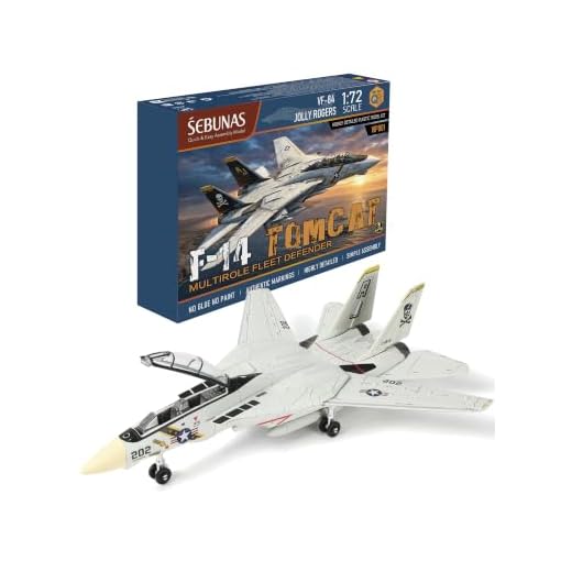 SEBUNAS 1:72 F-14 Tomcat 3D Quick Build Model Kit Fighter Jet Aircraft