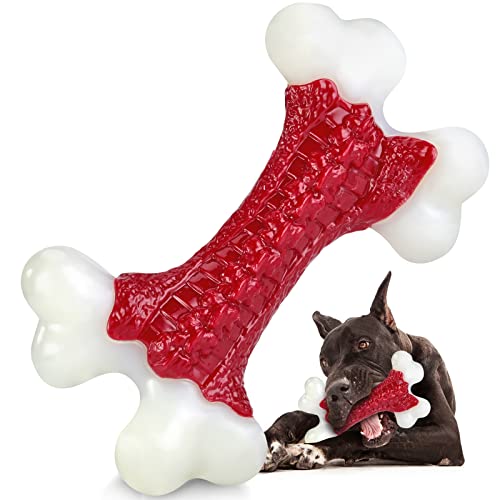 Tough Dog Toys, Dog Toys for Aggressive Chewers Large Breed, Kseroo Aggressive Chew Toys for Large Dogs, Dog Bone Chew Toy Nylon Durable Dog Toys for Large Dogs Dog Extreme Chew Toys Indestructible