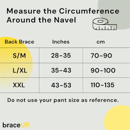 image for BraceUP Back Support Belt for Men and Women - Breathable Waist Lumbar 