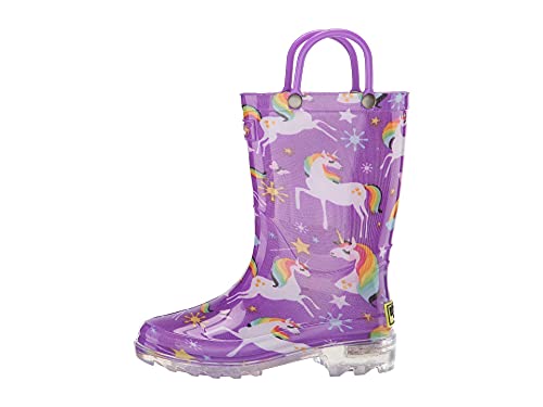 Western Chief Kids' Waterproof Rain Boots That Light Up With Each Step Rainbow Unicorn, 10 M Us #TOP3