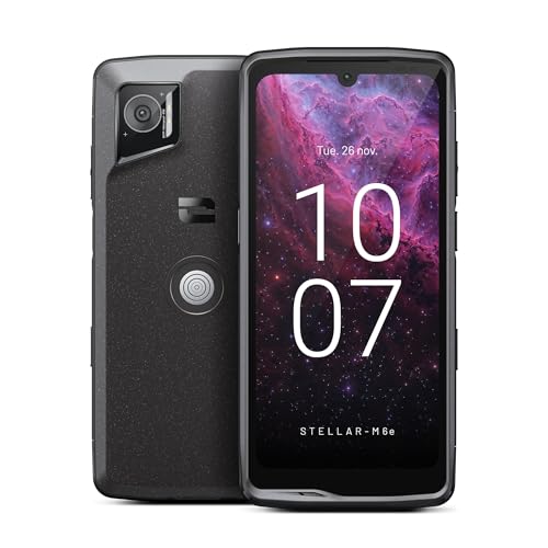 CROSSCALL Smartphone Stellar-M6E (5G - Écran 6,1 Pouces - 50 MP - Nano SIM/eSIM - Android 14 - Noir)