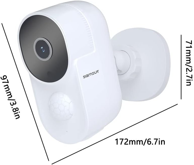 Dimensions of LESHP Home Security Camera