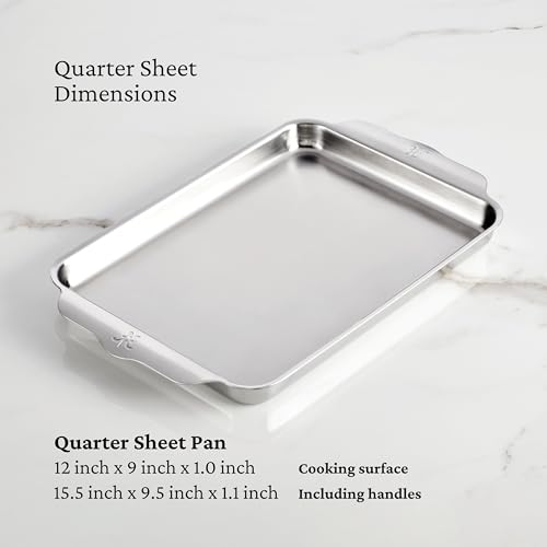 Image of Hestan Provisions OvenBond - 9 inch x 12 inch Tri-ply Clad Stainless Steel Quarter Sheet Pan