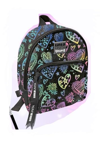 Zainetto Tinta Unita Young Mini In Tessuto Glitterato 25X21X12
