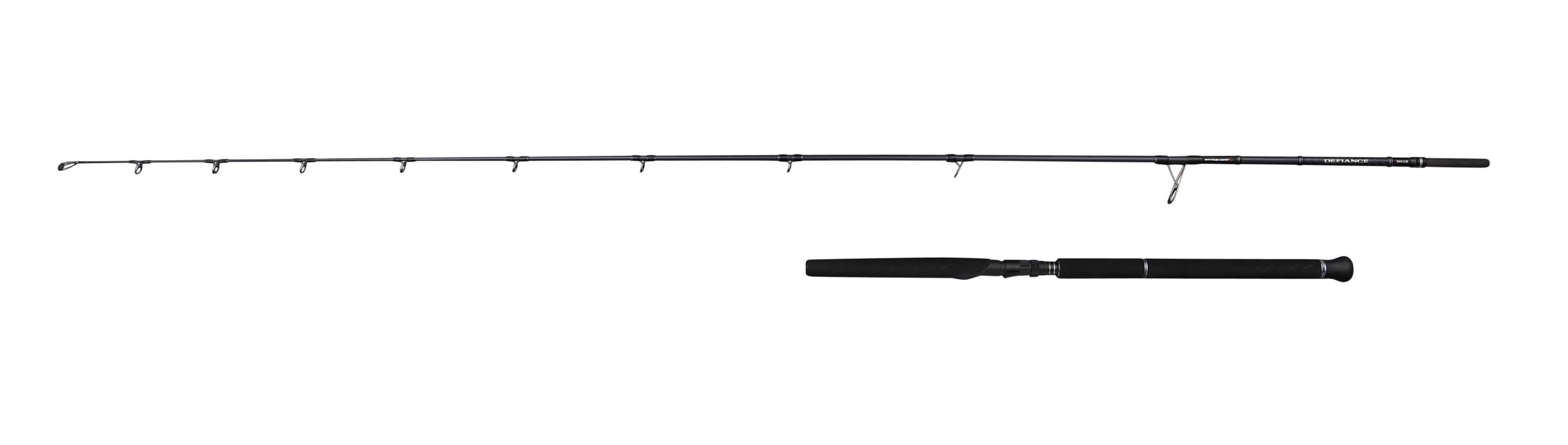 Savage Gear Defiance SG2 Offshore Spinning Fishing Rod | Saltwater Predator Rod for Tuna, Mahi Mahi & Amberjack | 24/30T Carbon Blank | SeaGuide Gunsmoke Guides | 2.56m | 70-200 g