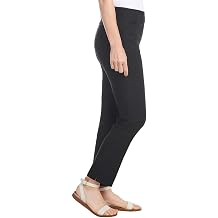 Hilary Radley Womens Essential Stretch Pants, Black, XS
