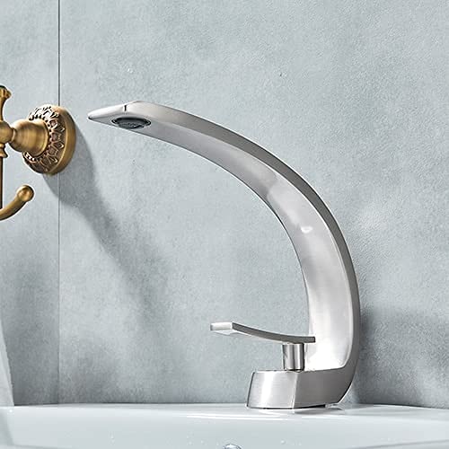 Mitigeur monocommande lavabo anti-fuite en laiton pour remplacer un vieux robinet entartré