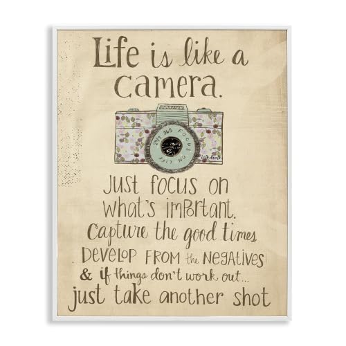 Inspirational Camera Vintage, 24 x 30 Inch Framed Giclée Print