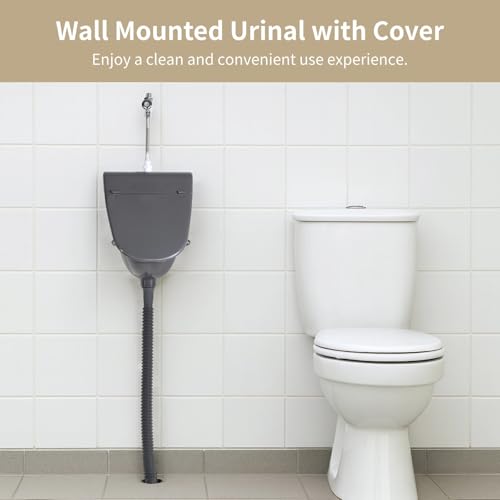 Urinal de pared, inodoro para orinar, con kit completo de descarga miniatura 4