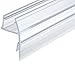 Produktbild Gedotec Duschlippendichtung für Duschtüren wasserabweisend | 1 Stück - Profil-Dichtung Glasplatte 180° | Länge: 2 m | Duschdichtung 10mm - 12mm | Türdichtung PVC Transparent | Duschkabinen Dichtungen