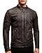 Crone Epic Herren Lederjacke Cleane Basic Leder Jacke in vielen Varianten und Farben (DE/NL/SE/PL, Alphanumerisch, XL, Regular, Regular, Elephant (Nubukleder))