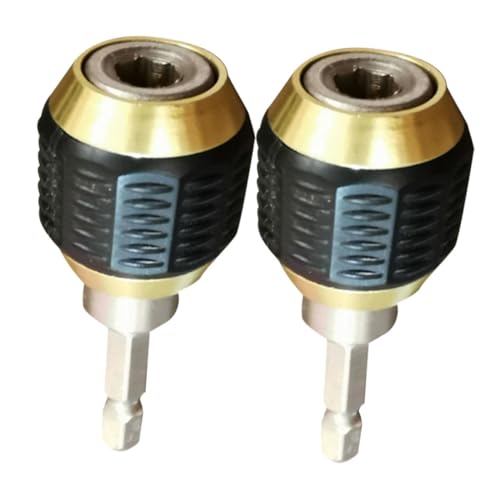 Balacoo 2pcs Quick Connector Set Socket Adapter Impact Driver Socket Adapters 1/4