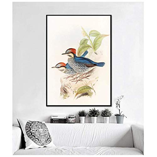 Toile art mur art oiseaux aquarelle pour sublimer votre intérieur avec poésie