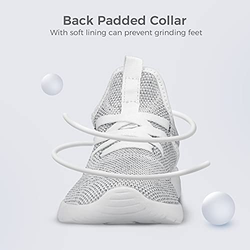 Image of Flysocks Womens Walking Sneakers Lightweight Comfortable Casual Fashion Sneakers Sports Gym Athletic Tennis Shoes, C-white Mix, 11