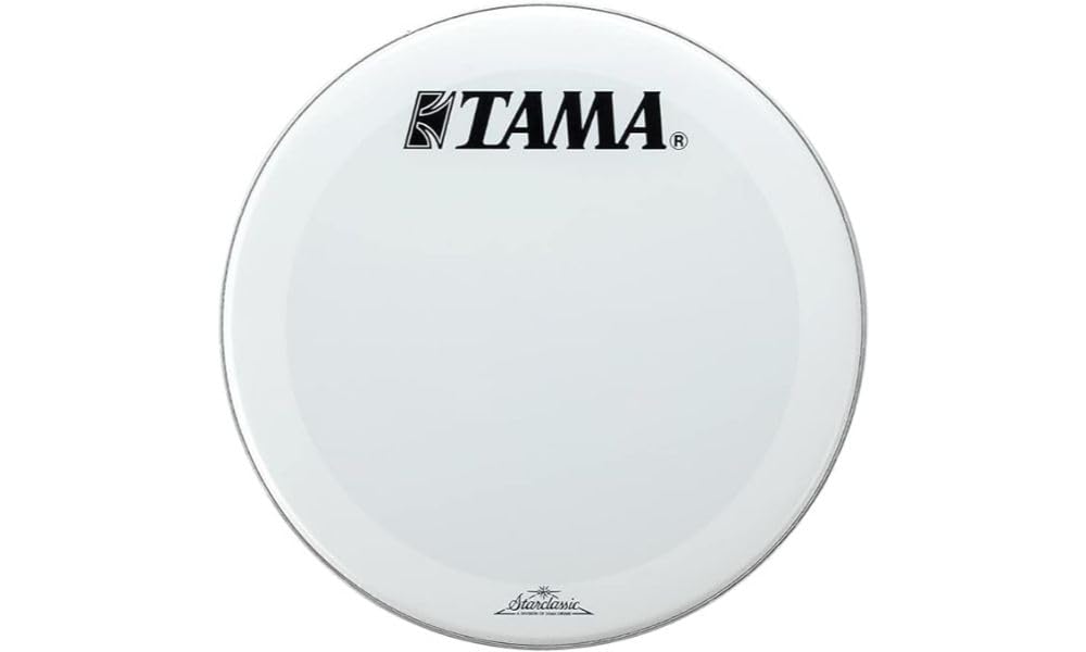 Tama SW20BMTT Bass Drum Front Head 20" - Smooth White Resonant Head with TAMA & Starclassic Logo