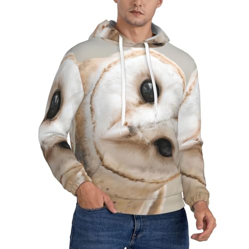 Sweat à capuche hibou homme EdWal en polyester avec poche