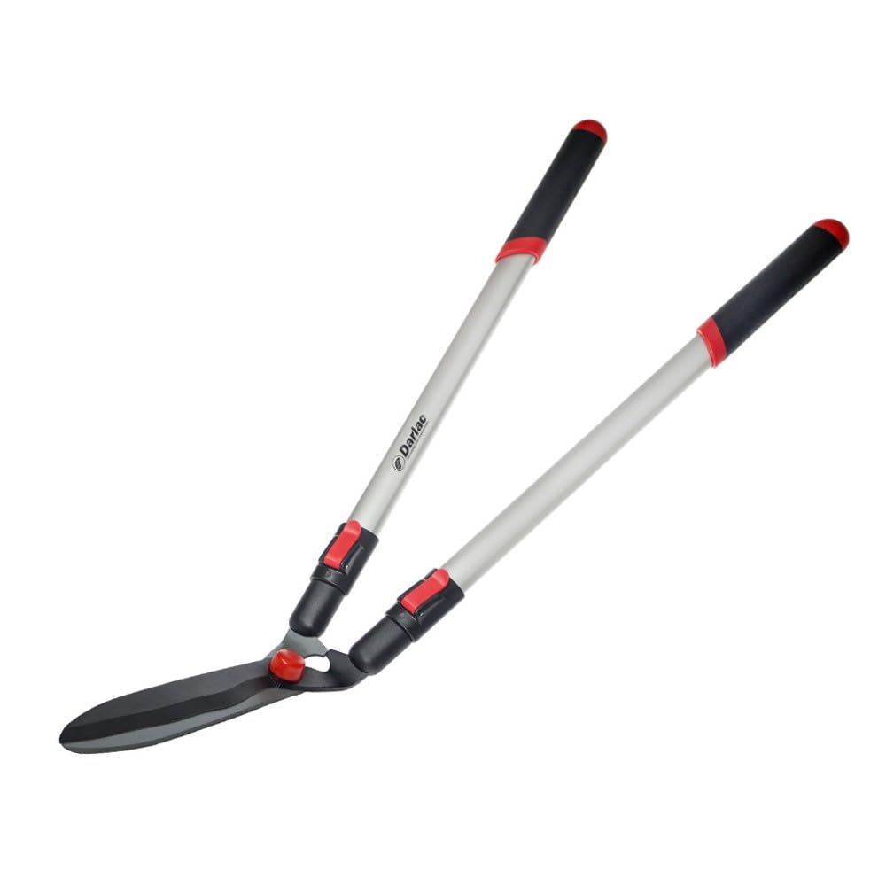 Darlac Telescopic Lawn Shear, Adjustable Lawn Edging Shears for Gardens, Telescopic Handles 610-1080mm, Grass Edge Trimming, Ref. DP811, Lightweight Back Friendly Design with Wavy Blades