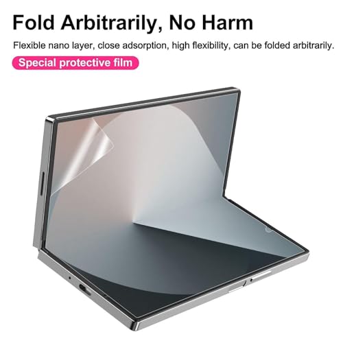 Image of SHILD Privacy Screen Protector for - (6.8 inch Curved Display) | Anti-Spy HD Clear Flexible Film | Bubble-Free Easy Installation Kit | Scratch Resistant | Case Friendly (Pack of 2) (jg)