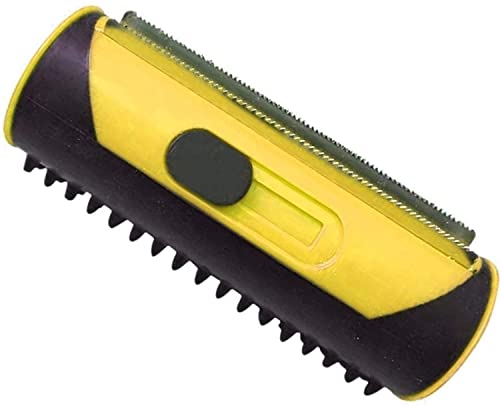 Brosse pour chat et chien 3-en-1 jaune pour poils courts - 2