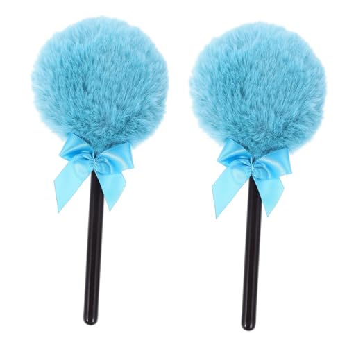 Ipetboom 2Pcs Face Makeup Puff Soft Velour Powder for Loose and Setting Powder Skin Friendly Cosmetic Applicators for Various Skin Easy to Clean and Use