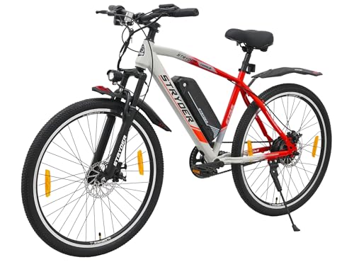 Image of Stryder TORQ-X 27.5 inch Electric Cycle for Men and Women with Removable 8.7Ah Li-Ion Battery, LCD Display, 5 PAS Levels & Walking Mode | Up to 40 KM Range | Hi-Tensile Steel Frame|Unisex Electric Bicycle