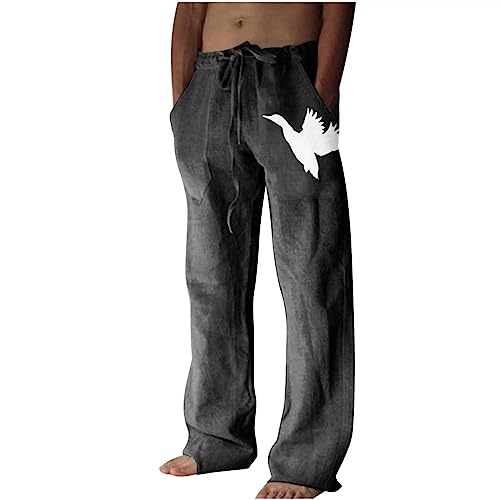 Pantalon en tissu aéré en lin anti-transpiration pour homme