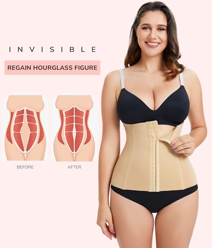 LODAY Waist Trainer Corset Shapewear Tummy Control Body Shaper Waist Cincher for Women Postpartum Belly Band Wrap