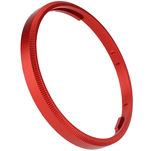 Haoge RRC-GR3XR Metal Decorare Ring Cap per fotocamera RICOH GR3X/GRIIIX sostituisce GN-2 Rosso