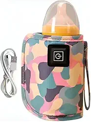 Aquecedor 3 niveis Mamadeira Veiculo/Carro Usb Portátil. (Rosa)