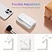 iWALK StandMe Mag Foldable Magnetic iPhone Stand for Desk, Height Adjustable Hands-Free Magnetic Phone Holder Stand, Compatible with iPhone 15 14 13 12 Series(1 Pack) (White)