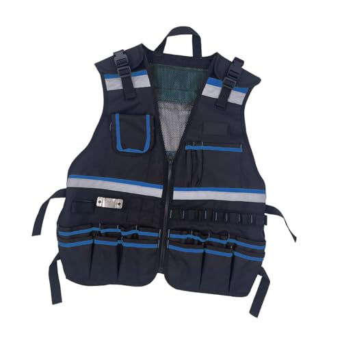 weidrtily Bolsa organizadora de colete de trabalho para eletricista, ajustável, oferecendo conforto e eficiência para todas as tarefas relacionadas ao trabalho, bolsa de ferramentas, ferramenta de