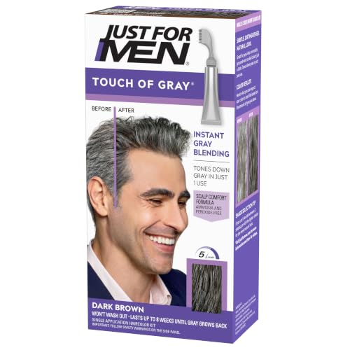 JUST FOR MEN Touch of Gray, Salt & Pepper Look, Dark Brown T-45 (1-Pack) - image 1