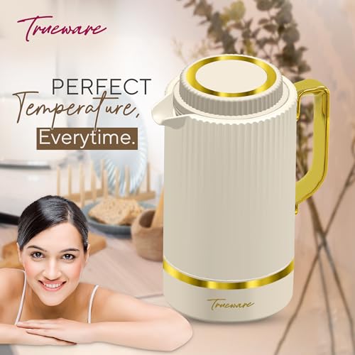 Image of Trueware Marvel 1200 Insulated Flask - 1000 Ml | PU Insulated Inner Stainless Steel Hot & Cold Flask, BPA Free, Leak Proof, Ideal for Tea, Coffee, Water, Hot Beverages