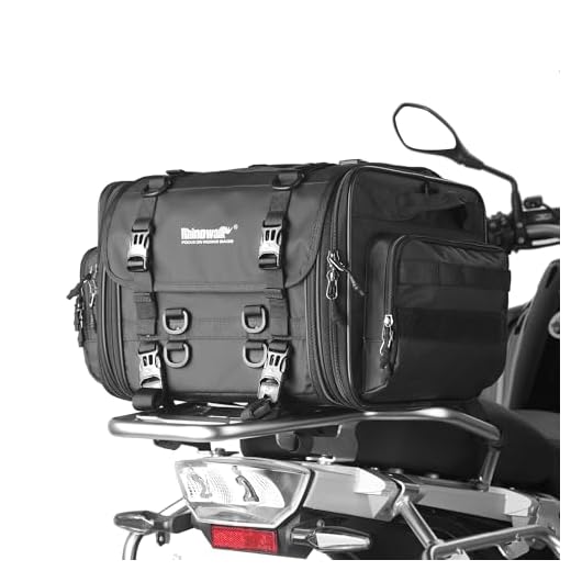 Expandable Waterproof Motorcycle Tail Bag