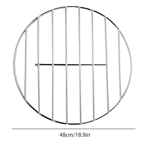 Grille de cuisson en inox de 48 cm pour barbecue et rôtissage durable