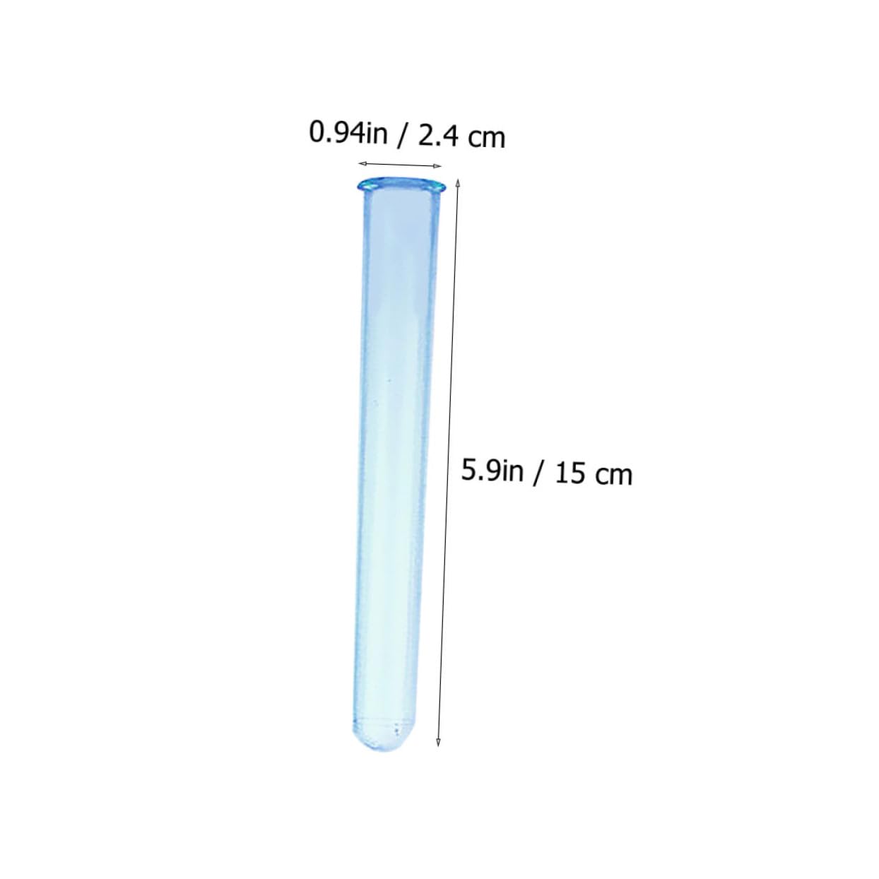 SOESFOUFU 4pcs Acrylic Test Tube Cocktail Test Tubes Test Tube Vases Round Bottom Test Tubes Test Tubes with Caps Mini Test Tubes Liquid Storage Containers Laboratory Test Tubes Plastic