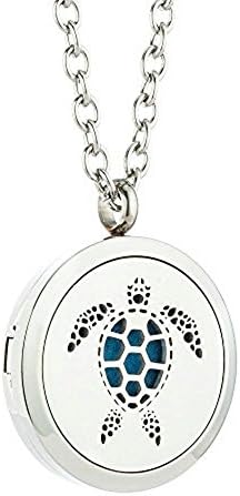 JAOYU Animal Locket Necklace Diffuser Necklace for Women -Essential Oil Necklaces for Women Aromatherapy Pendant