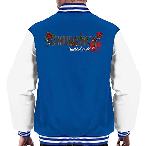 Chucky Wanna Play veste bomber homme manches contrastées et logo floral