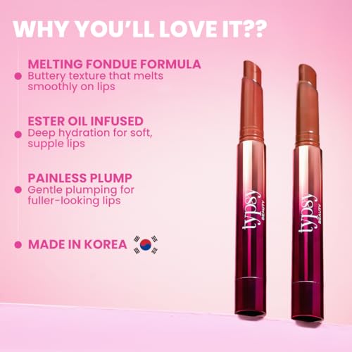 Image of Typsy Beauty Glossified Lip Plumer- Berry Bingsu 06 | 3-in-1 | Hydrating & Nourishing Lip Gloss| Instant Fullness with Lip Plumper | High Shine Lip Gloss | Formulated In Korea | 2.6gm