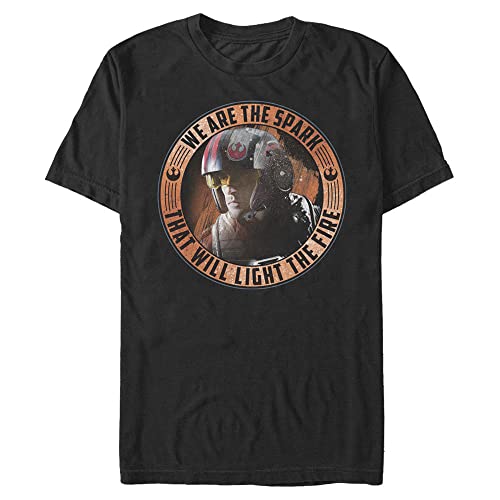 T-shirt STAR WARS The Last Jedi Spark The Fire noir 3XL homme