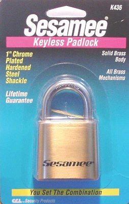 CCL K0436 Sesamee Keyless Padlocks 4 Units