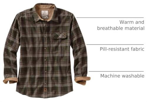 Legendary Whitetails Mens Flannel Long Sleeve Button Down 100% Cotton Shirt - Image 4