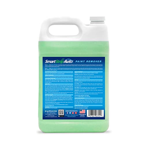 Smart Strip Auto Paint Remover - Strips Multiple Layers Of Auto Primer, Pigmented Base, & Clear Topcoats From Cars, Trucks, Motorcycles, And More - Removal Gel Clings To Vehicle Surfaces - 1 Gallon #TOP1