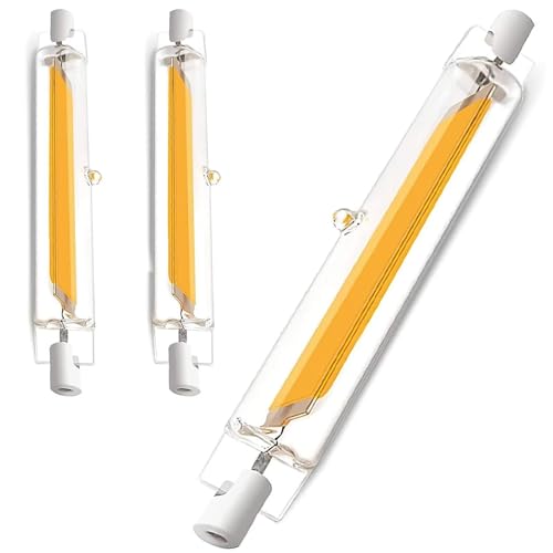 ACAATVE Lampadine LED 20W 118mm R7S Dimmerabile Bianco Caldo 3000K 2000 Lumen, R7S LED 118 mm Lampadina Equivalente J118mm 200W Lampada Alogena, Illuminazione Fascio 360°, Nessun Sfarfallio, 2 Pezzi