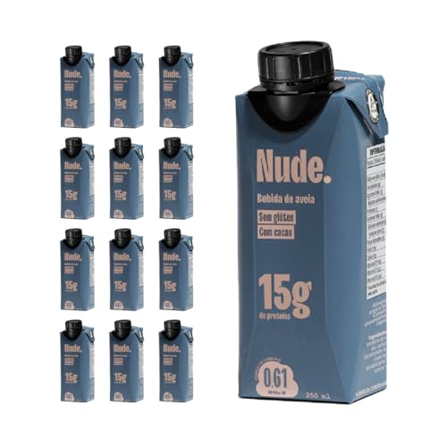 Pack Nude Bebida Proteica de Aveia com Cacau 250ml 12 Unidades