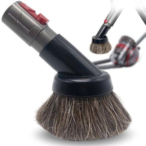 for Dyson CY22 CY23 Cinetic Big Ball Animal Canister Vacuum, Round Dust Brush Soft Horsehair Bristle - Vacuum Attachment Replacement for Dyson, Perfect for Vacuuming Sofas and Baseboards