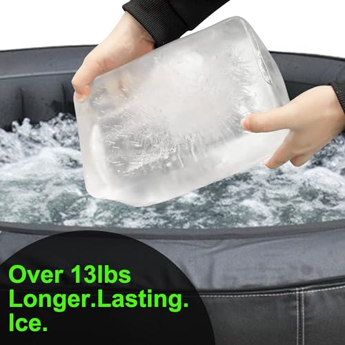 Molde gigante para hielo bloc de silicona reutilizable miniatura 2